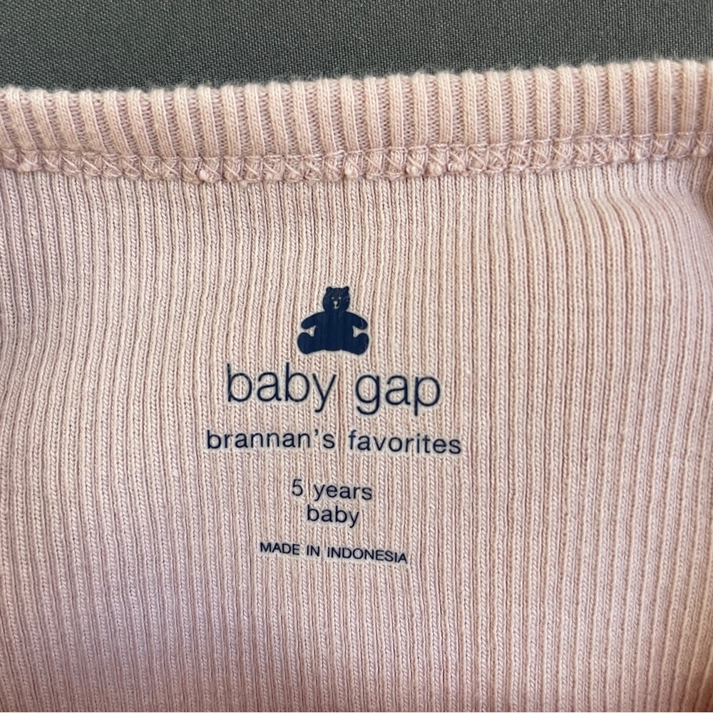 GAP Light Pink Long Sleeve Tee for Kids - Picture 13 of 13